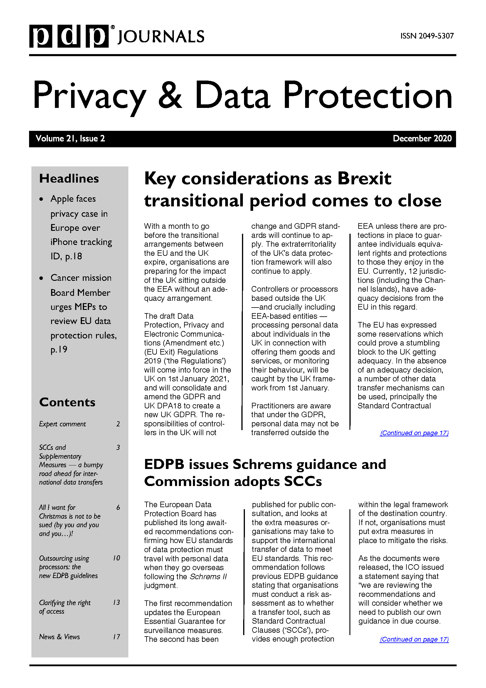 Privacy & Data Protection
